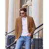 imageCOOFANDY Mens Casual Blazer Slim Fit Sport Coats One Button Stylish Business Suit JacketBrown