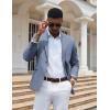 imageCOOFANDY Mens Casual Blazer Slim Fit Sport Coats One Button Stylish Business Suit JacketDusty Blue