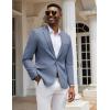 imageCOOFANDY Mens Casual Blazer Slim Fit Sport Coats One Button Stylish Business Suit JacketDusty Blue