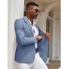imageCOOFANDY Mens Casual Blazer Slim Fit Sport Coats One Button Stylish Business Suit JacketDusty Blue