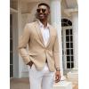 imageCOOFANDY Mens Casual Blazer Slim Fit Sport Coats One Button Stylish Business Suit JacketKhaki
