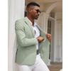 imageCOOFANDY Mens Casual Blazer Slim Fit Sport Coats One Button Stylish Business Suit JacketLight Green