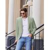imageCOOFANDY Mens Casual Blazer Slim Fit Sport Coats One Button Stylish Business Suit JacketLight Green