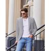 imageCOOFANDY Mens Casual Blazer Slim Fit Sport Coats One Button Stylish Business Suit JacketLight Grey
