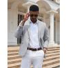 imageCOOFANDY Mens Casual Blazer Slim Fit Sport Coats One Button Stylish Business Suit JacketLight Grey