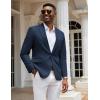 imageCOOFANDY Mens Casual Blazer Slim Fit Sport Coats One Button Stylish Business Suit JacketNavy Blue
