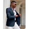 imageCOOFANDY Mens Casual Blazer Slim Fit Sport Coats One Button Stylish Business Suit JacketNavy Blue