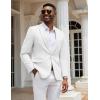 imageCOOFANDY Mens Casual Blazer Slim Fit Sport Coats One Button Stylish Business Suit JacketWhite