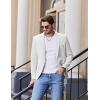 imageCOOFANDY Mens Casual Blazer Slim Fit Sport Coats One Button Stylish Business Suit JacketWhite