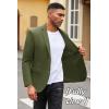 imageCOOFANDY Mens Casual Blazer Slim Fit Suit Jacket Lightweight Knit Sport Coat Two Button Blazer JacketArmy Green