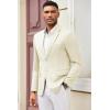 imageCOOFANDY Mens Casual Blazer Slim Fit Suit Jacket Lightweight Knit Sport Coat Two Button Blazer JacketBeige