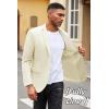 imageCOOFANDY Mens Casual Blazer Slim Fit Suit Jacket Lightweight Knit Sport Coat Two Button Blazer JacketBeige
