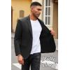 imageCOOFANDY Mens Casual Blazer Slim Fit Suit Jacket Lightweight Knit Sport Coat Two Button Blazer JacketBlack
