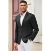 imageCOOFANDY Mens Casual Blazer Slim Fit Suit Jacket Lightweight Knit Sport Coat Two Button Blazer JacketBlack