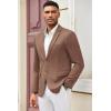 imageCOOFANDY Mens Casual Blazer Slim Fit Suit Jacket Lightweight Knit Sport Coat Two Button Blazer JacketBrown