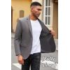 imageCOOFANDY Mens Casual Blazer Slim Fit Suit Jacket Lightweight Knit Sport Coat Two Button Blazer JacketDark Grey