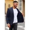 imageCOOFANDY Mens Casual Blazer Slim Fit Suit Jacket Lightweight Knit Sport Coat Two Button Blazer JacketNavy Blue
