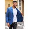 imageCOOFANDY Mens Casual Blazer Slim Fit Suit Jacket Lightweight Knit Sport Coat Two Button Blazer JacketRoyal Blue