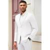 imageCOOFANDY Mens Casual Blazer Slim Fit Suit Jacket Lightweight Knit Sport Coat Two Button Blazer JacketWhite