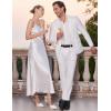 imageCOOFANDY Mens Casual Blazer Slim Fit Suit Jacket Lightweight Knit Sport Coat Two Button Blazer JacketWhite