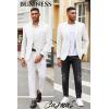 imageCOOFANDY Mens Casual Blazer Slim Fit Suit Jacket Lightweight Knit Sport Coat Two Button Blazer JacketWhite