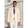 imageCOOFANDY Mens Casual Blazer Slim Fit Suit Jacket Lightweight One Button Business Sport CoatsBeige