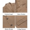 imageCOOFANDY Mens Casual Blazer Slim Fit Suit Jacket Two Button Lightweight Sport CoatBrown