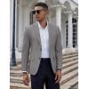 imageCOOFANDY Mens Casual Blazer Slim Fit Suit Jacket Two Button Lightweight Sport CoatDark Gray