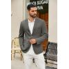 imageCOOFANDY Mens Casual Blazer Slim Fit Suit Jackets Two Button Lightweight Knit Sport CoatDark Grey