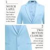 imageCOOFANDY Mens Casual Blazer Slim Fit Suit Jackets Two Button Lightweight Knit Sport CoatLight Blue
