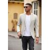 imageCOOFANDY Mens Casual Blazer Slim Fit Suit Jackets Two Button Lightweight Knit Sport CoatLight Grey