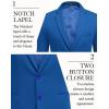 imageCOOFANDY Mens Casual Blazer Slim Fit Suit Jackets Two Button Lightweight Knit Sport CoatRoyal Blue