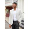 imageCOOFANDY Mens Casual Blazer Slim Fit Suit Jackets Two Button Lightweight Knit Sport CoatWhite