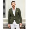 imageCOOFANDY Mens Casual Blazer Suit Jackets One Button Sport Coats Lightweight Business Sports JacketsArmy Green