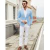 imageCOOFANDY Mens Casual Blazer Suit Jackets One Button Sport Coats Lightweight Business Sports JacketsLight Blue