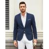 imageCOOFANDY Mens Casual Blazer Suit Jackets One Button Sport Coats Lightweight Business Sports JacketsNavy Blue