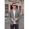 imageCOOFANDY Mens Casual Blazer Two Button Sport Coats Lightweight Printed Lining Suit JacketGrey