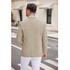 imageCOOFANDY Mens Casual Blazer Two Button Sport Coats Lightweight Printed Lining Suit JacketLight Khaki