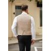 imageCOOFANDY Mens Casual Business Vests Lightweight Waistcoat Slim Fit Suit VestBeige