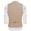 imageCOOFANDY Mens Casual Business Vests Lightweight Waistcoat Slim Fit Suit VestBeige