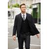 imageCOOFANDY Mens Casual Business Vests Lightweight Waistcoat Slim Fit Suit VestBlack B