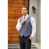 imageCOOFANDY Mens Casual Business Vests Lightweight Waistcoat Slim Fit Suit VestBlue