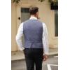 imageCOOFANDY Mens Casual Business Vests Lightweight Waistcoat Slim Fit Suit VestBlue