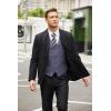 imageCOOFANDY Mens Casual Business Vests Lightweight Waistcoat Slim Fit Suit VestBlue