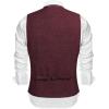 imageCOOFANDY Mens Casual Business Vests Lightweight Waistcoat Slim Fit Suit VestBurgundy