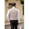 imageCOOFANDY Mens Casual Business Vests Lightweight Waistcoat Slim Fit Suit VestChampagne