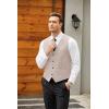 imageCOOFANDY Mens Casual Business Vests Lightweight Waistcoat Slim Fit Suit VestChampagne