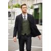 imageCOOFANDY Mens Casual Business Vests Lightweight Waistcoat Slim Fit Suit VestDark Green