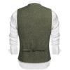 imageCOOFANDY Mens Casual Business Vests Lightweight Waistcoat Slim Fit Suit VestDark Green