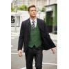 imageCOOFANDY Mens Casual Business Vests Lightweight Waistcoat Slim Fit Suit VestGreen